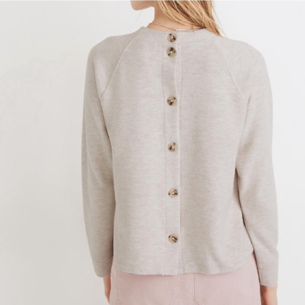 NWT Madewell Button-Back Pullover